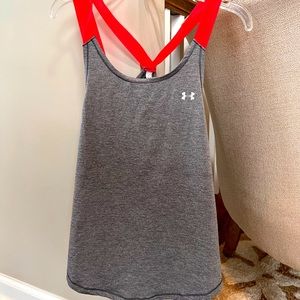 Like New under armour exercise tank gray